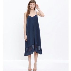 Madewell Silk Cami Midi Dress